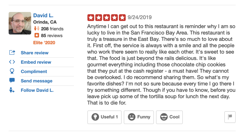 帕特内餐厅伟大的客户服务伴侣评论